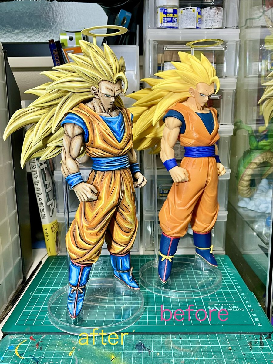 超サイヤ人3 悟空のリペイント完成！ バキバキにしました
