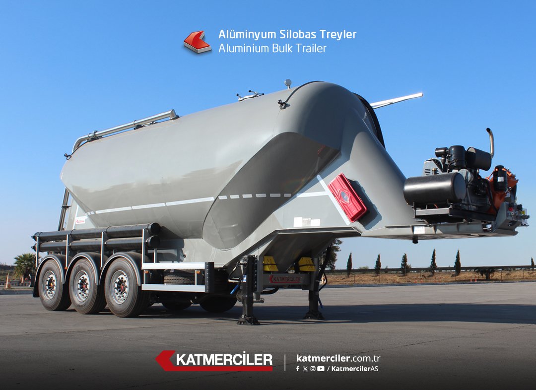 Alüminyum Silobas Treyler / Aluminium Bulk Trailer

#Katmerciler #Silobas #SilobasTreyler #BulkTrailer #AluminumSiloSemiTrailer