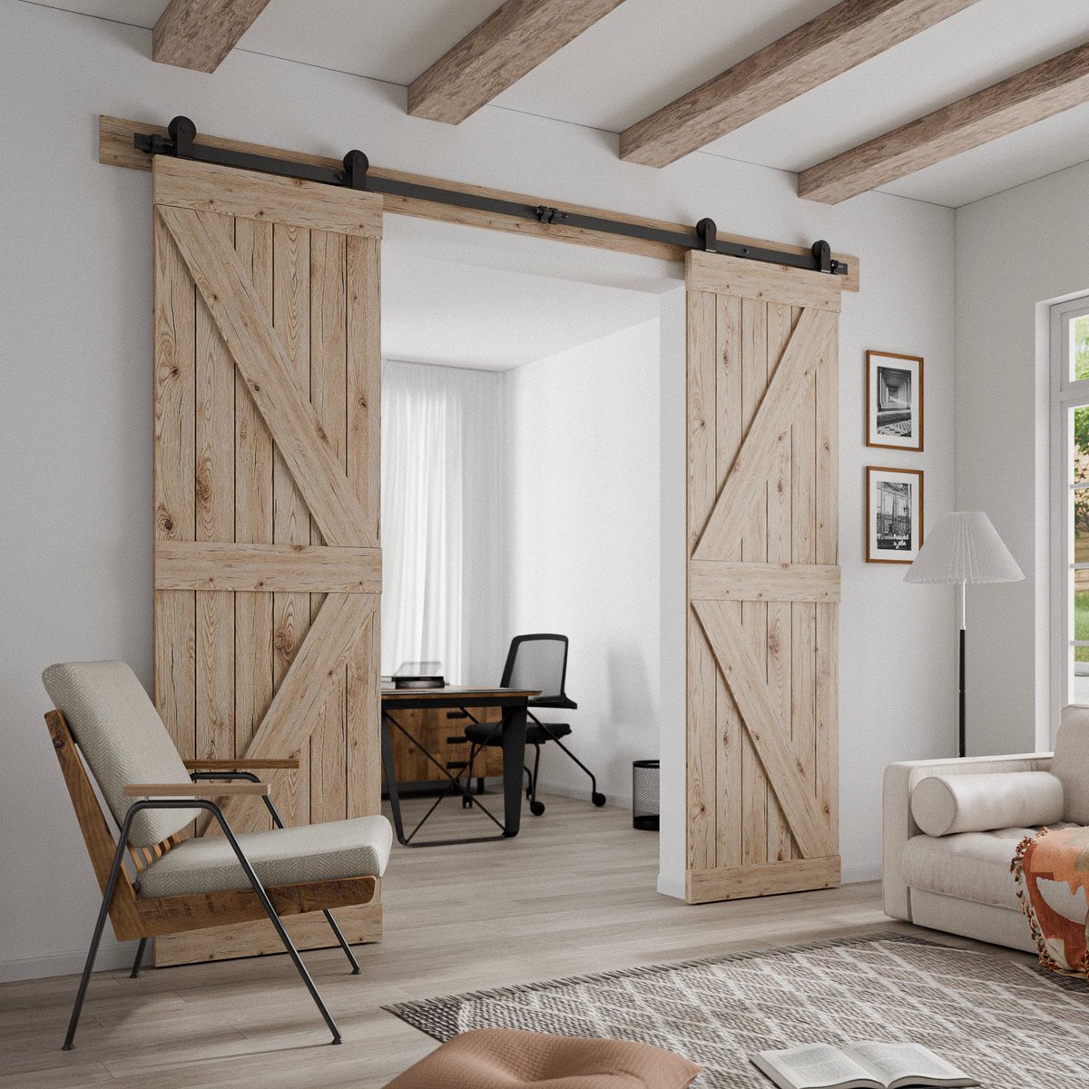 boxichen1's tweet photo. Tired of noisy, sticking doors? The solution is here. ✅
The CCJH 6.6FT Sliding Barn Door Hardware Kit delivers heavy-duty, smooth, and SILENT operation. 
Upgrade your home's function &amp; style.
#DIY #HomeReno #Hardware #SmartHome https://t.co/5dWzEhaZiV