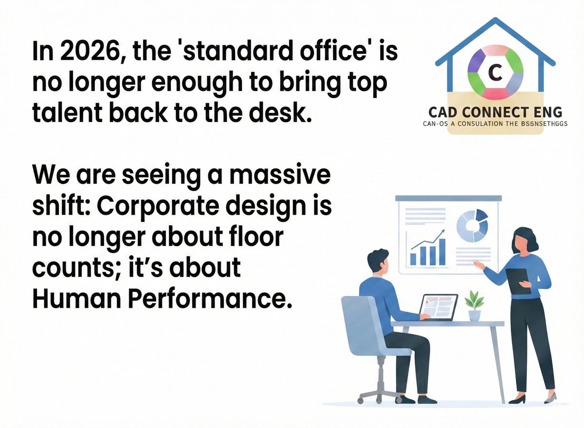 CADConnectEng's tweet photo. Elevate your brand and boost productivity by transforming your office into a high-performance asset designed for human performance 😁 . Swipe through to see how @CADConnectEng creates the future of corporate workspaces. https://t.co/srKR0wbCMu