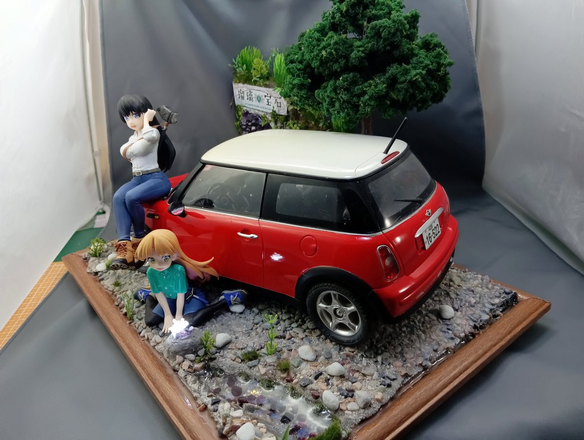 瑠璃の宝石B4サイズジオラマ完成しました✨タミヤ1/10ラジコンを凪さん
