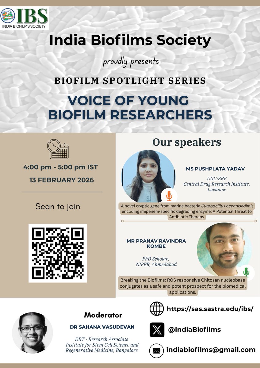 India Biofilms Society tweet media