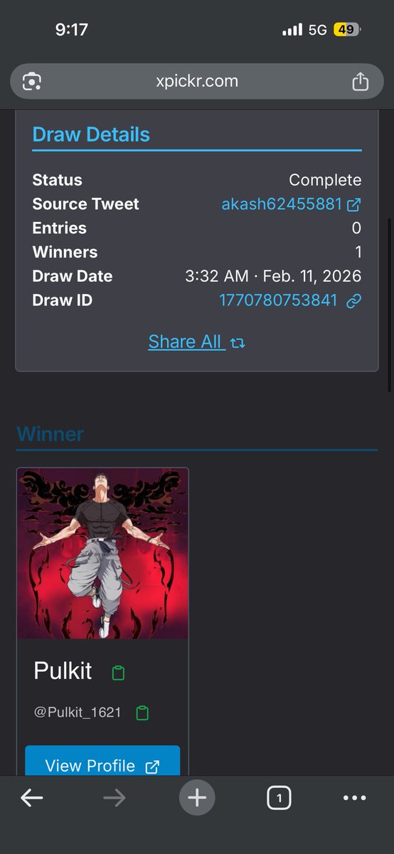 🚨GIVEAWAY WINNER🚨

🥳🥳MANY MANY CONGRATULATIONS TO THE WINNER <a href="/Pulkit_1621/">Pulkit</a> FOR WINNING THE ACCOUNT UPGRADE GIVEAWAY🥳🥳🔥🔥

✅CONTACT ME WITHIN 24HRS FOR THE REWARD ELSE WILL REDRAW AGAIN✅

⭐️A COMPLEMENTARY FIFAPTS FOR 3 WINNERS REWARD COMING 18TH FEB⭐️

⭐️NEXT REWARD-
