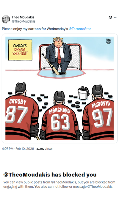 I love being blocked by anybody who has anything to do with the Toronto Red Star #TDS