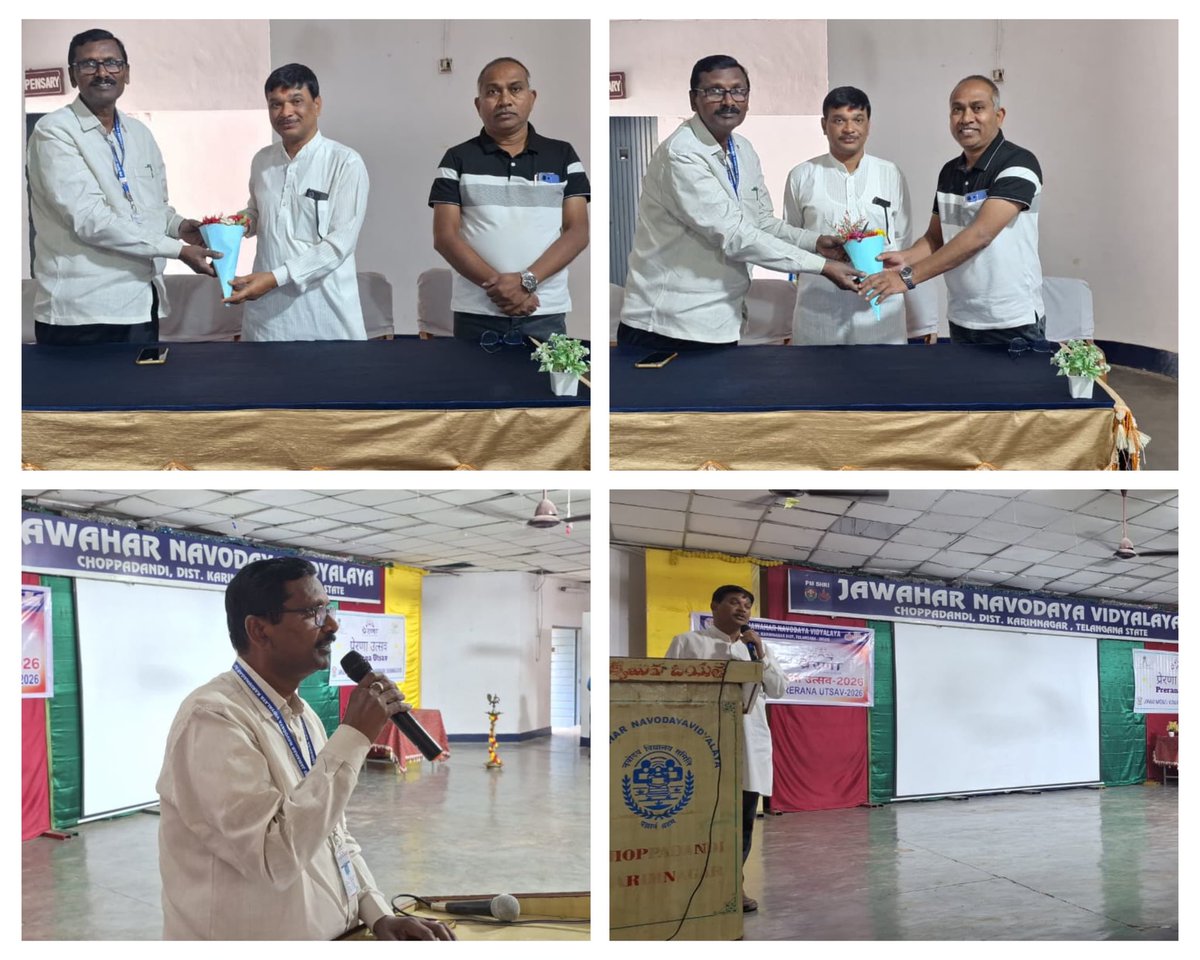 District Level Prerana competition was held on 6-2-26 at Jawahar Navodaya Vidyalaya Choppadandi . Students from Karimnagar district Jagtial District and Peddapelli district participated and show cased their creative expression in different areas.