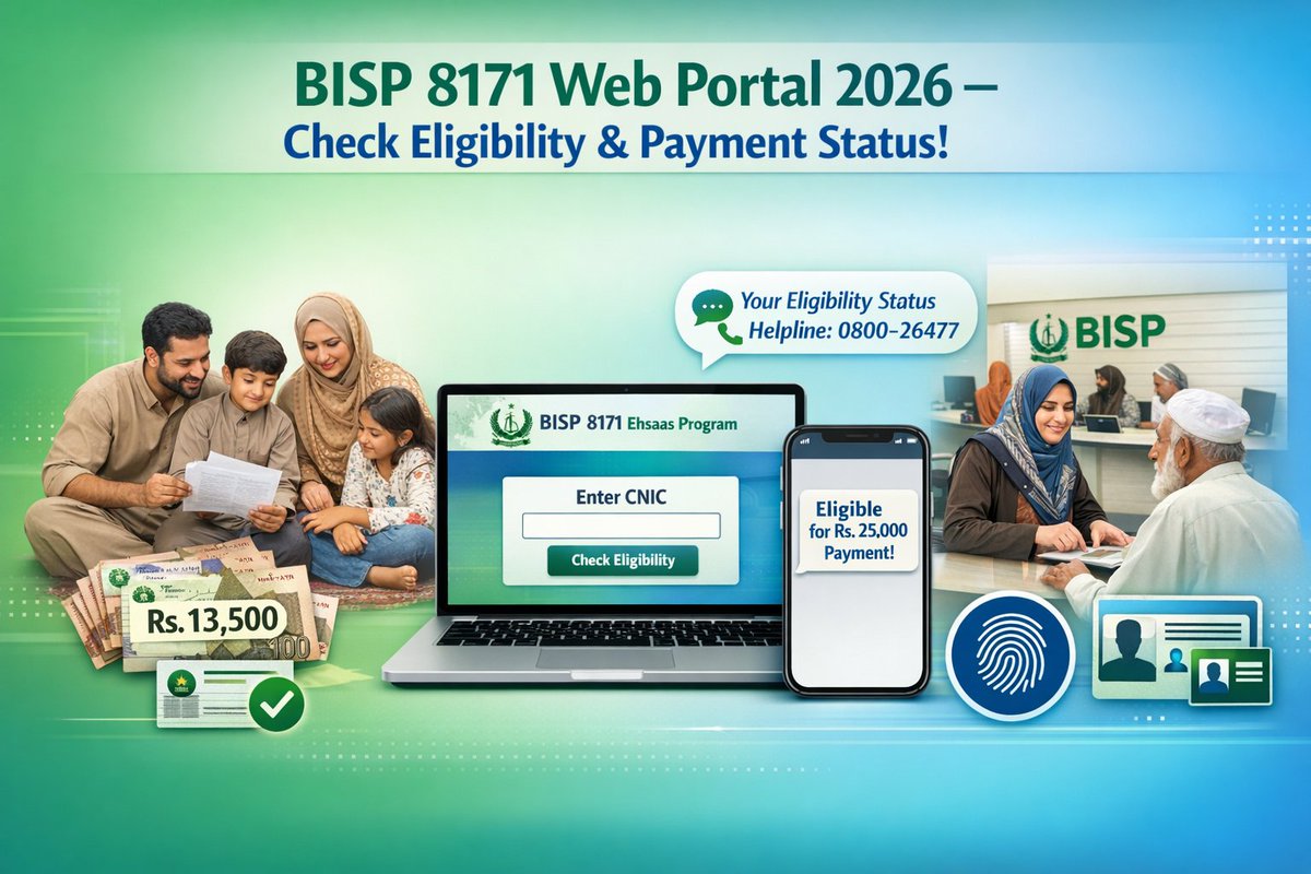 EmployeesPorta1's tweet photo. 8171 Web Portal 2026 CNIC Check Online, BISP Payment Schedule &amp; Latest Updateshttps://sindhirrigation.com.pk/8171-web-portal-check-online-bisp/ https://t.co/GKQVq7Vndy