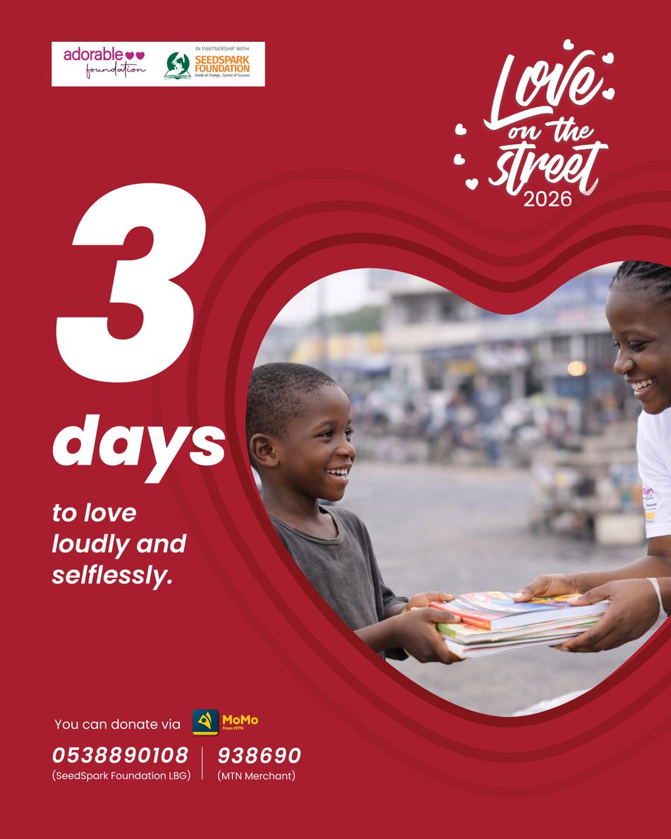SeedSpark_Fdn's tweet photo. Let's love loudly this February with selflessness 
#love #February #seedspark #loveonthestreet https://t.co/2ID3APcbO3