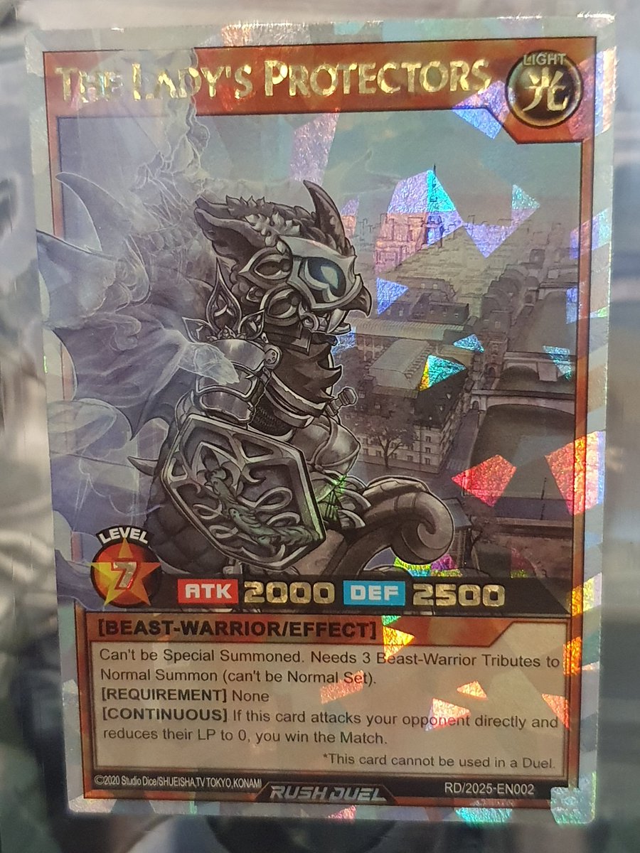 Yugioh World Championship WCS 2025 2nd place prize card The Lady's