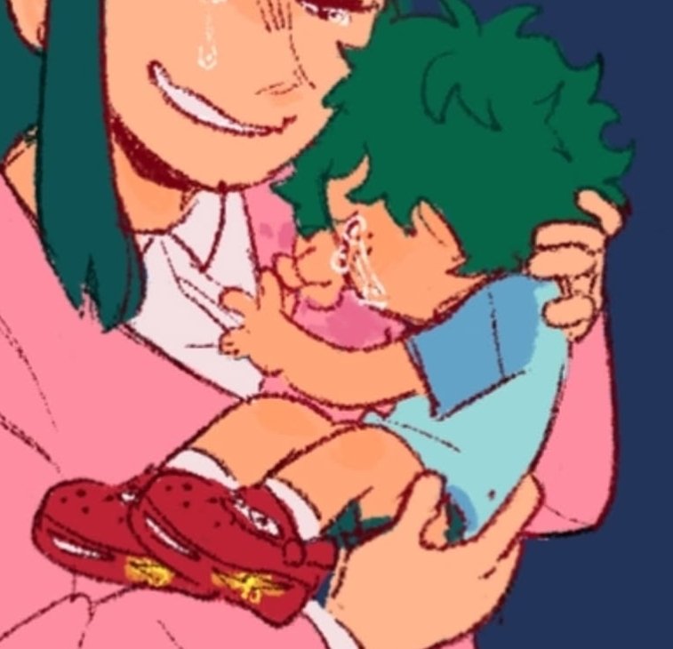 I love drawing baby izuku with his silly ahh little lightning McQueen shoes