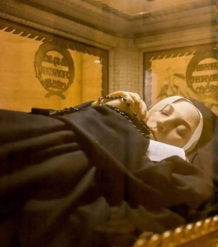 Era l' 11 febbraio 1858.❤️

" Scorsi una Signora vestita di bianco con una cintura blu ed una rosa gialla sui piedi" 
disse Bernadette.

"Io sono l'Immacolata Concezione" 
le disse la Signora