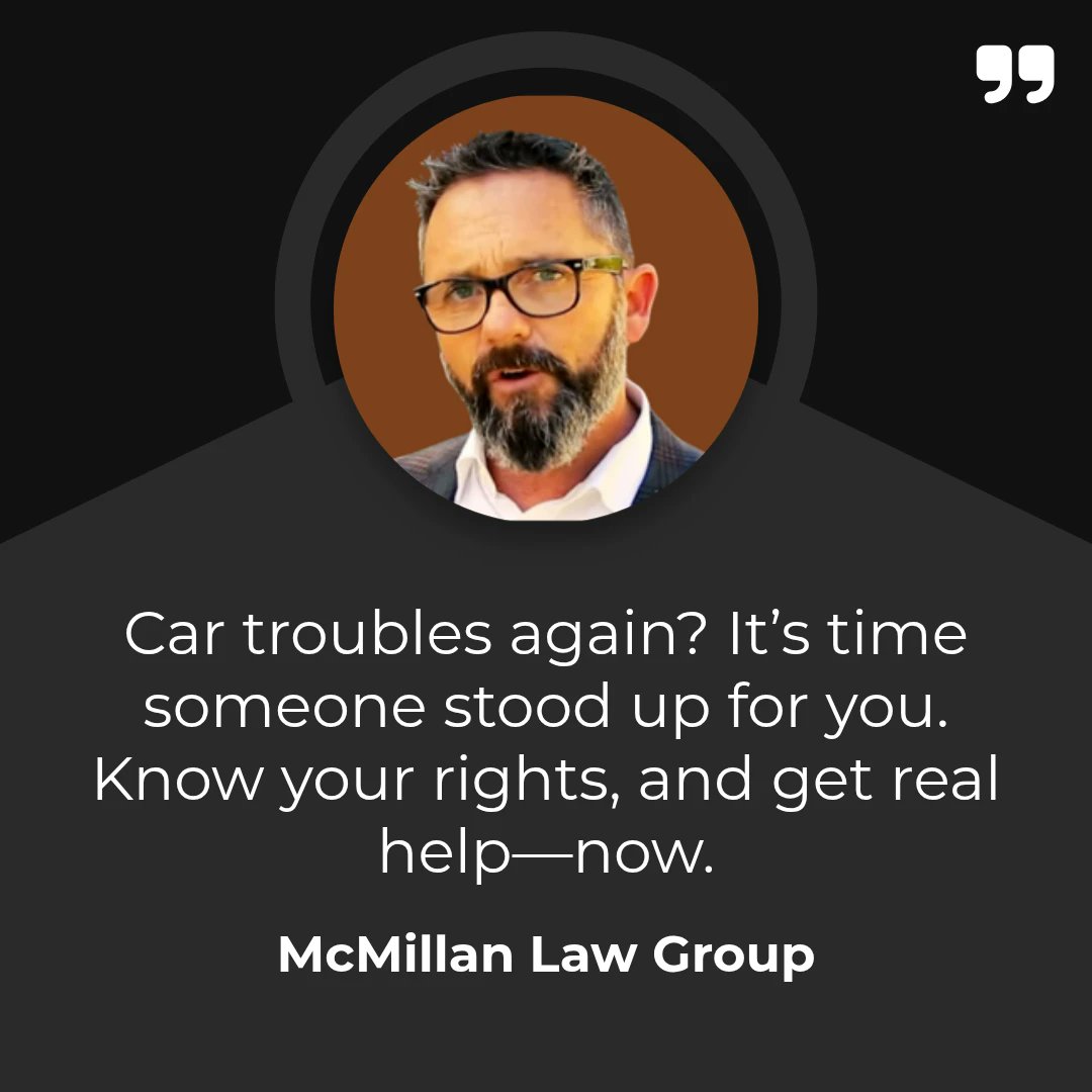 McMillanLawyer's tweet image. Worried about unexpected repair costs? 🚘❗

Implied warranty protection can help cover hidden defects and breakdowns. 🛡️🔧

Know your rights today! ⚖️
👉 mcmillanlawgroup.com

#McMillanLawGroup #ImpliedWarranty #WarrantyProtection #UsedCarRights #AutoConsumerLaw #CarBuyerHelp
