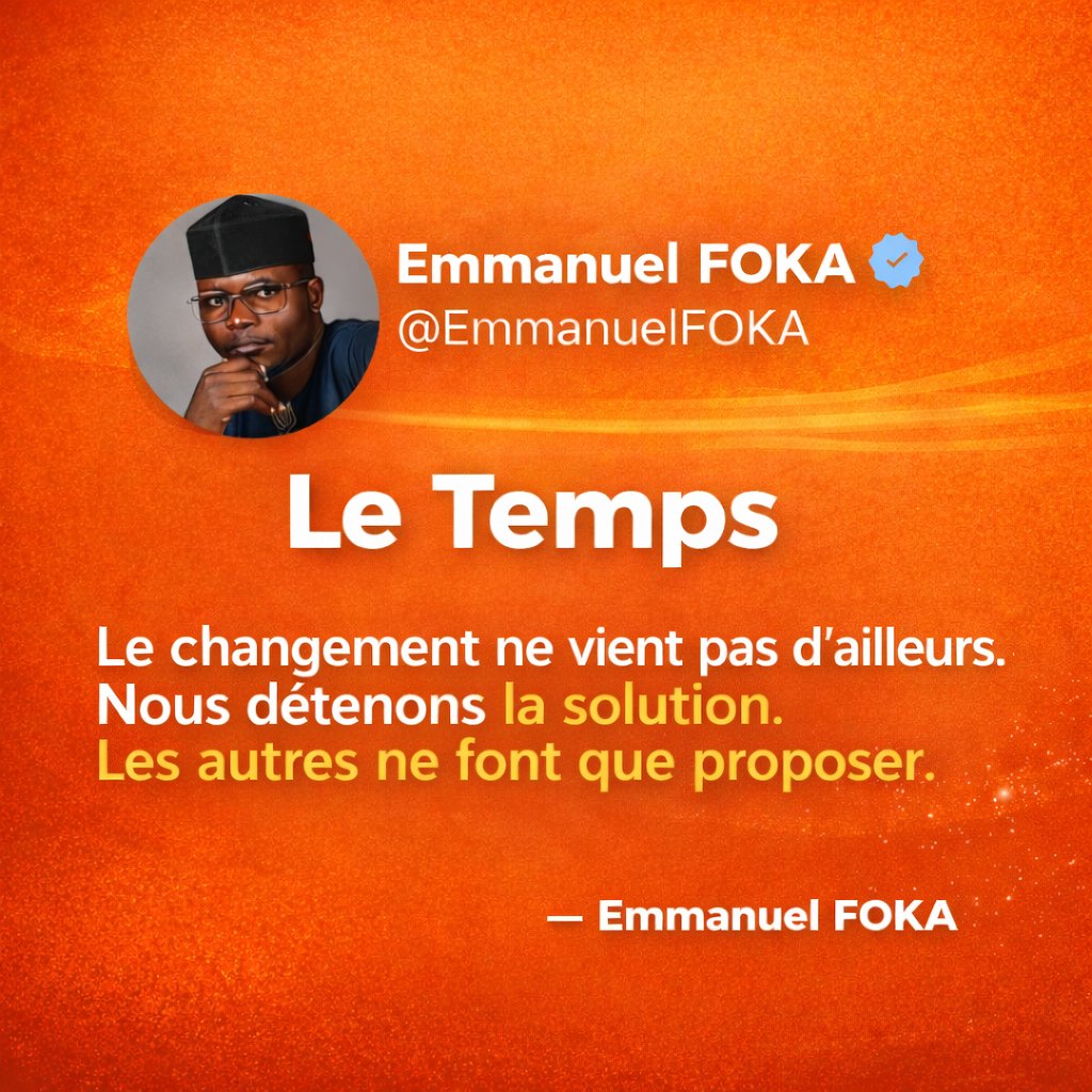 Bonne fête de le jeunesse.

C'est le temps de créer le changement que nous voulons.