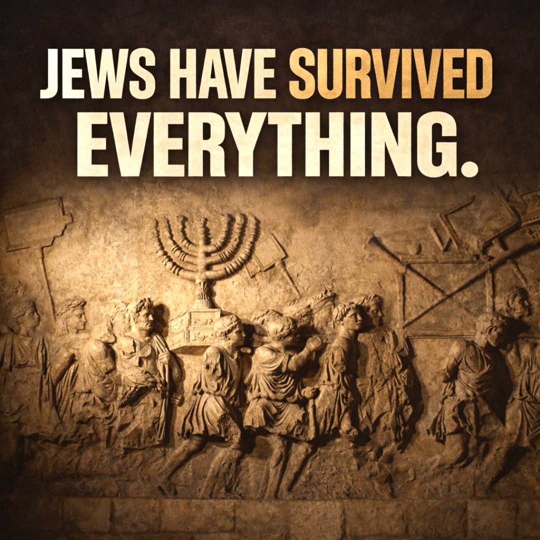 TheDemSlayer's tweet photo. The Egyptians.
The Moabites.
The Amalekites.
The Philistines.
The Assyrians.
The Babylonians.
The Persians (Haman).
The Seleucid Greeks.
The Romans.
The Catholics.
The Spanish.
The Lutherans.
The Nazis.
The Leftists.
The Islamists.
The anti-Zionists.

All of them have hated the Jewish people, and many have sought—and even continue to seek—their total annihilation.

THE JEWS HAVE OUTLASTED THEM ALL.

And to everyone here who hates the Jews, what I can promise you is this:  They will still be around long after you are dead, buried, and forgotten.

AM YISRAEL CHAI FOREVER.