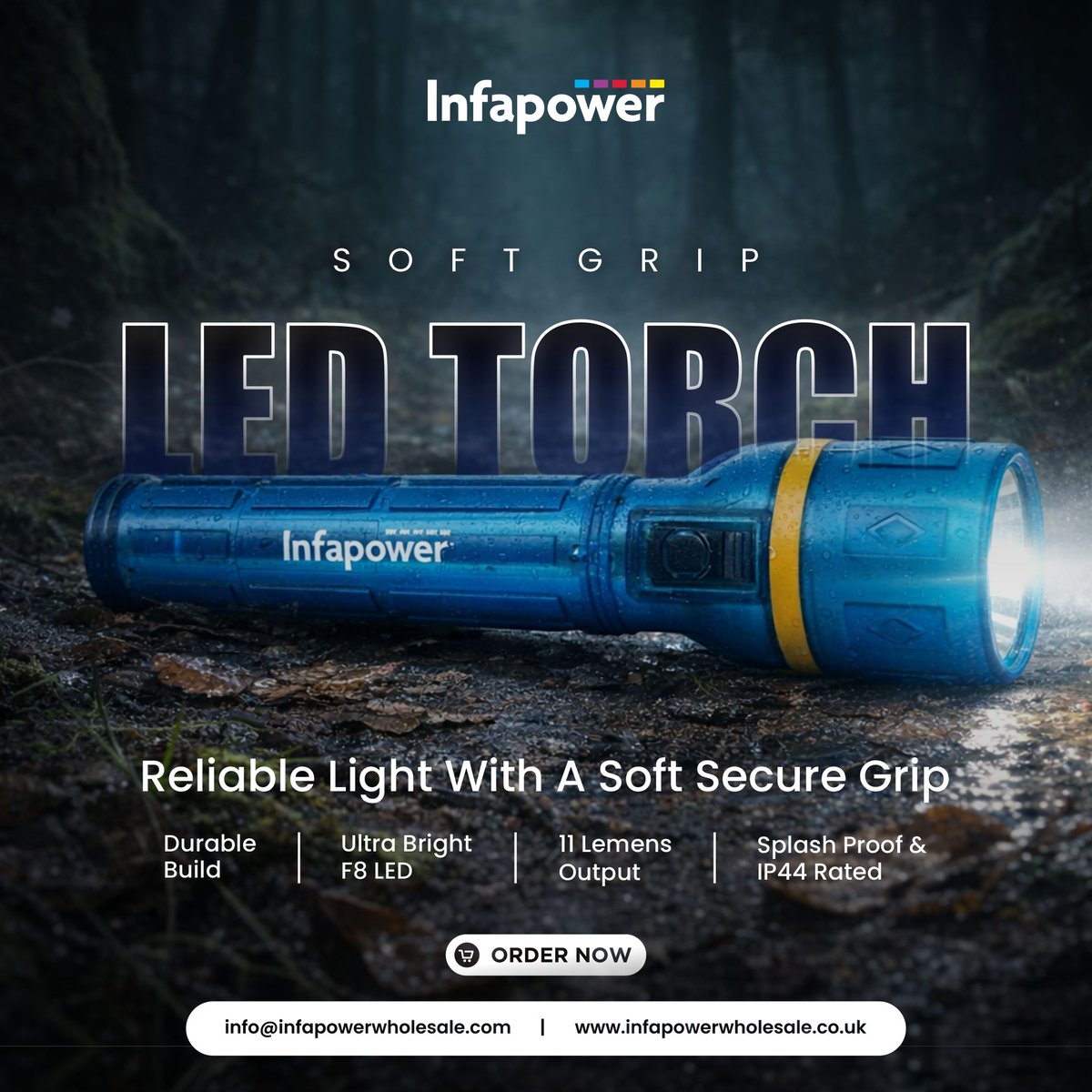 infapower's tweet image. Infapower Soft Grip LED Torch 

Offers durability, brightness, and comfort in one compact design.

Shop now at Infapower
(Link in the Comment)

#LEDTorch #SoftGripTorch #DurableDesign #WholesaleUK #Infapower #BulkBuy #LEDLighting #WholesaleUK #ShopinUK #ShopNow