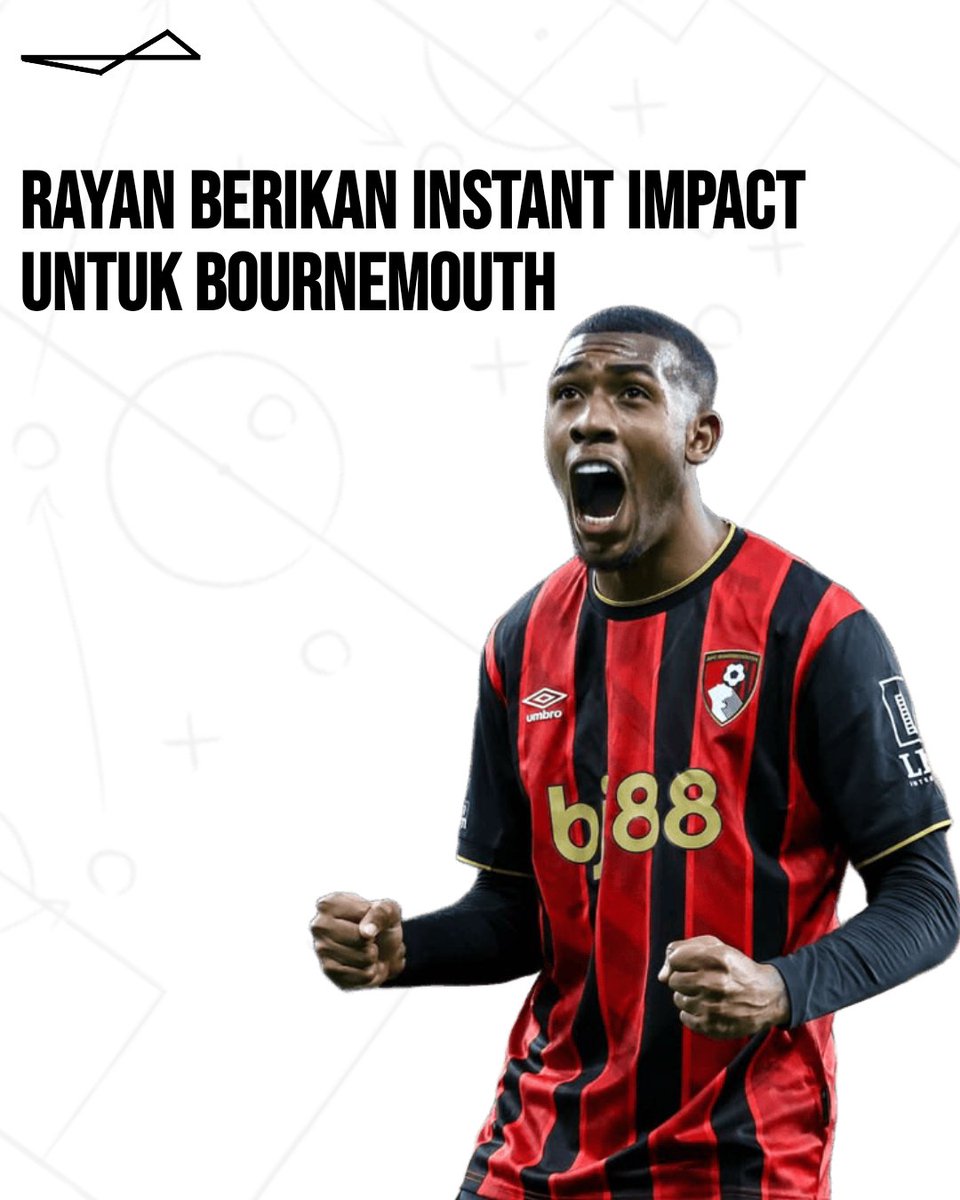 rosterlink's tweet photo. ✨️🇧🇷Rayan memulai kariernya di Bournemouth dengan fantastis sejak bergabung dari Vasco da Gama.

Kini ia menjadi remaja ketiga dalam sejarah Premier League yang mampu mencetak gol atau assist di setiap penampilan pada 3 laga pertamanya, setelah Robbie Keane dan Anthony Martial. https://t.co/8bbE3pEi6o