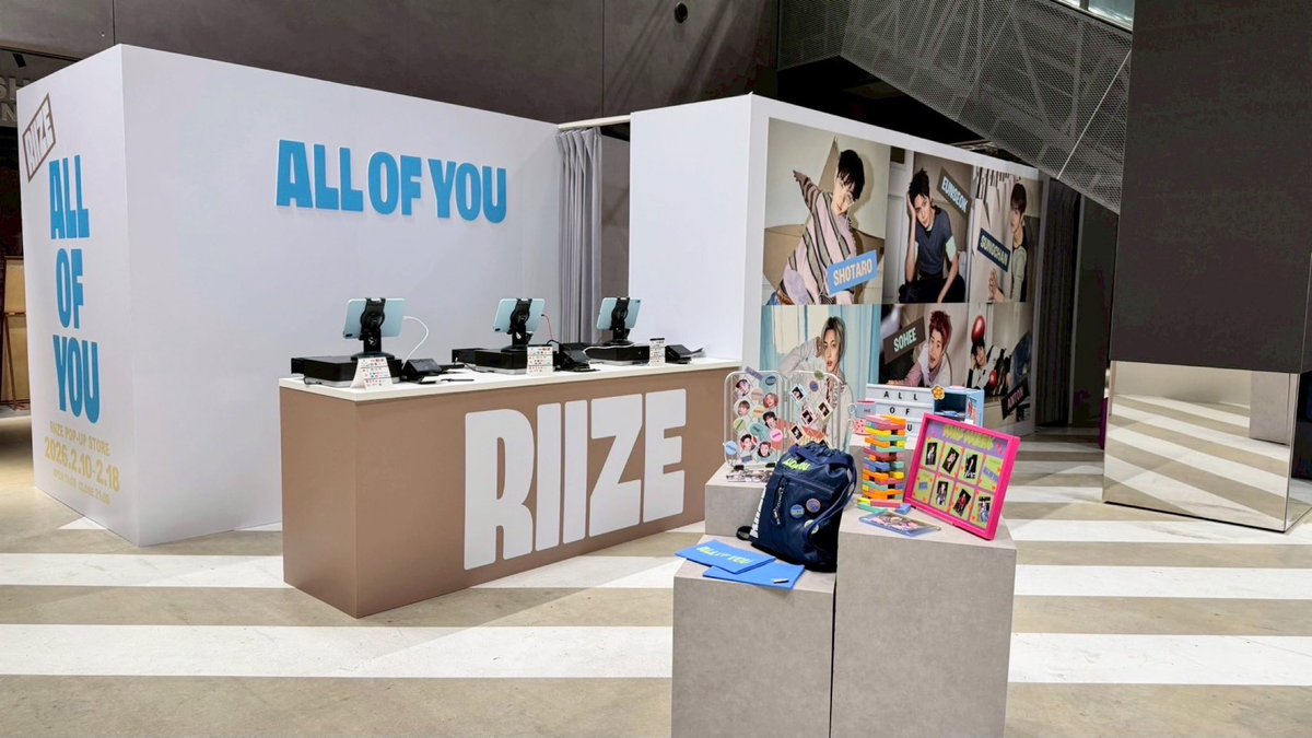 RIIZEがMIYASHITA PARKをジャック中🧡 「RIIZE POP-UP STORE 