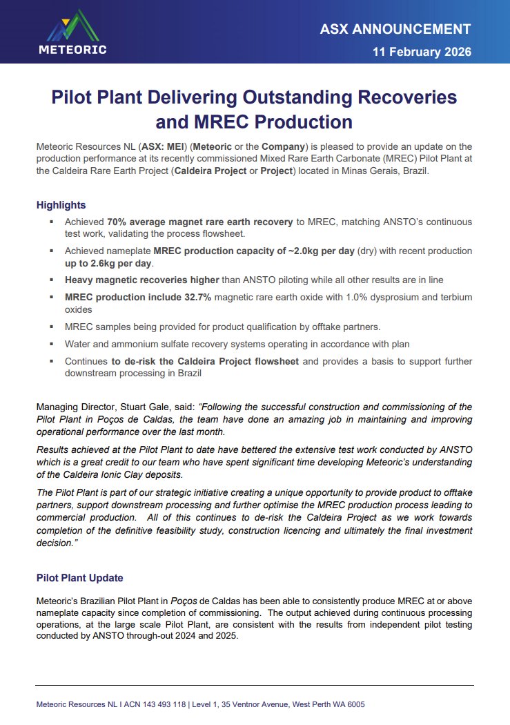 Meteoric Resources tweet media