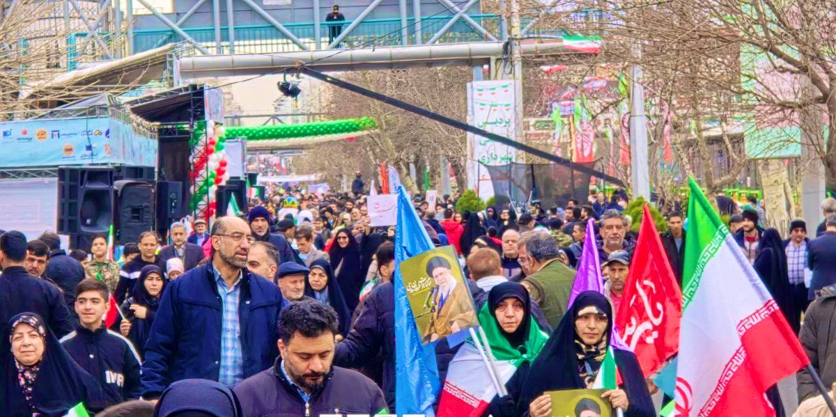 🚨Live coverage
Right now, the world is witnessing Iran's strongest weapon: a united, proud, fearless nation marching on the 47th anniversary of the Islamic Revolution—while trump, john bolton, and others vowed that the Islamic Republic would not reach its 40th anniversary.