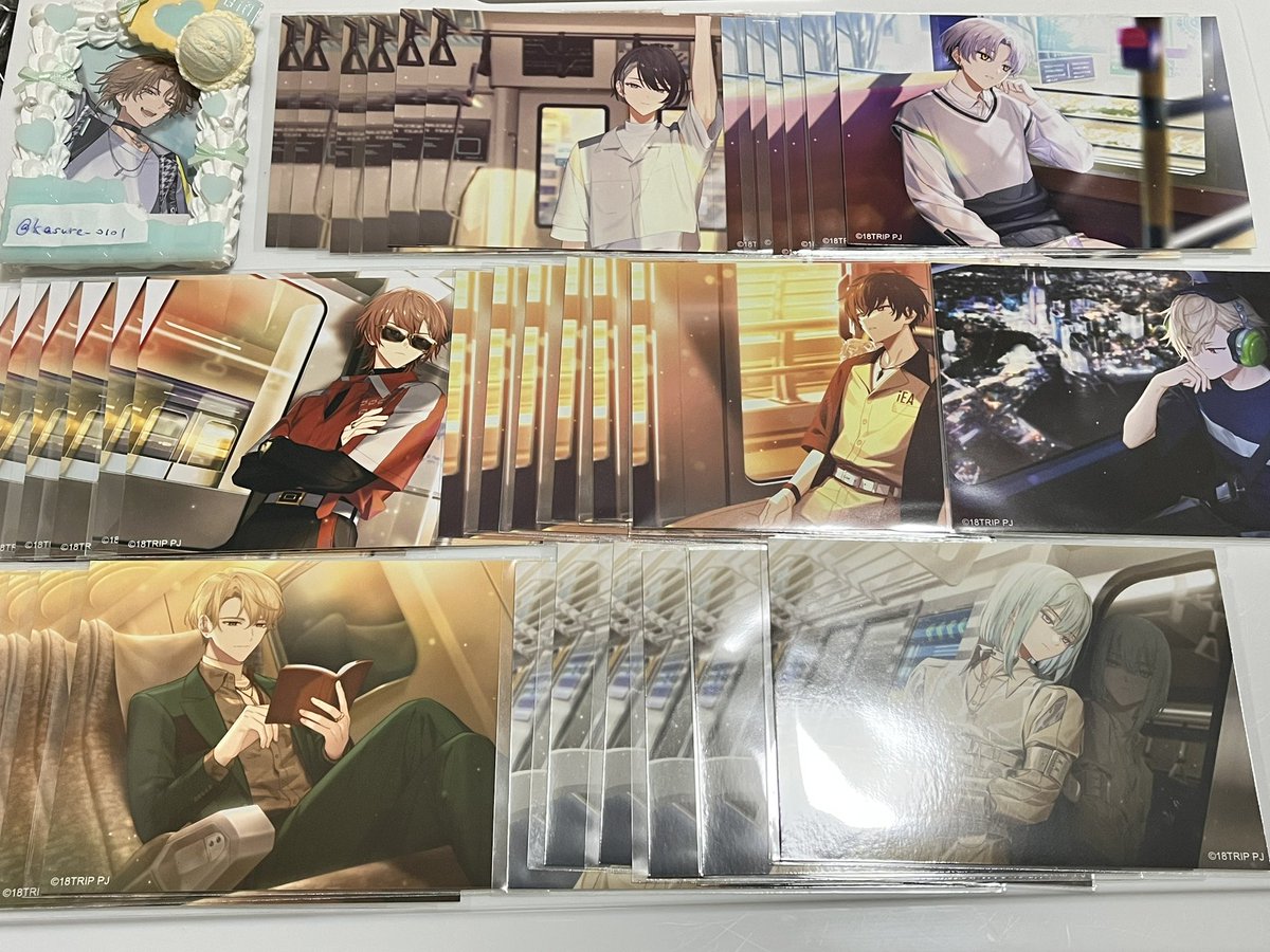 kasure_0101's tweet photo. 「交換」 18TRIP エイトリ AGF ブロマイド
譲：可不可 練牙 添 宗氏 潮 來人 幾成 潜 千弥 太緒 糖衣 琉衣 夜鷹 子タろ
求:七基＞Nのみ定価➕送料

※郵送/おもライ2日目手渡し
※初見プロカ必見
良ければ気楽に声掛けてください◎ https://t.co/l2lMYrPpu8