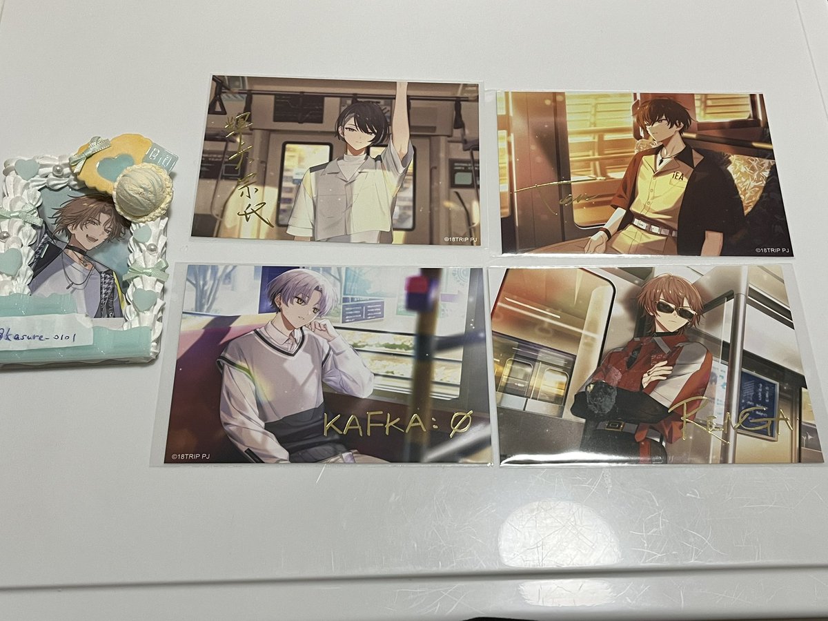 kasure_0101's tweet photo. 「交換」 18TRIP エイトリ AGF ブロマイド
譲：可不可 練牙 添 宗氏 潮 來人 幾成 潜 千弥 太緒 糖衣 琉衣 夜鷹 子タろ
求:七基＞Nのみ定価➕送料

※郵送/おもライ2日目手渡し
※初見プロカ必見
良ければ気楽に声掛けてください◎ https://t.co/l2lMYrPpu8