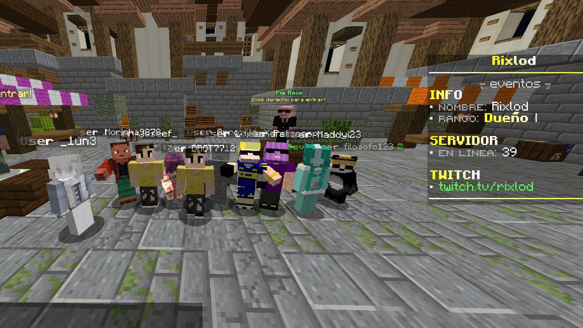 primer evento con bastantes personas, lamentablemente salio mal por bugs pero ya se arreglara todo y saldra mejor la proxima. Grcias a los que estuvieron (fotito de recuerdo con lo de mi comunidad)