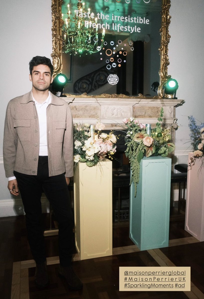 New picture of Sean Teale at the Maison Perrier event in London on February 9.