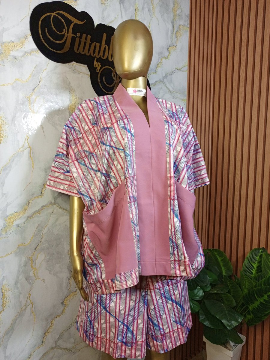This                       or.                 That 

Frame 1 : Crop shirt and pant trouser
Price : N15,000

Frame 2 : kimono, front  pockets with shorts 
Price : N12,000

Fabric : Medium range Ankara
📍Ibadan 
Delivery Nationwide