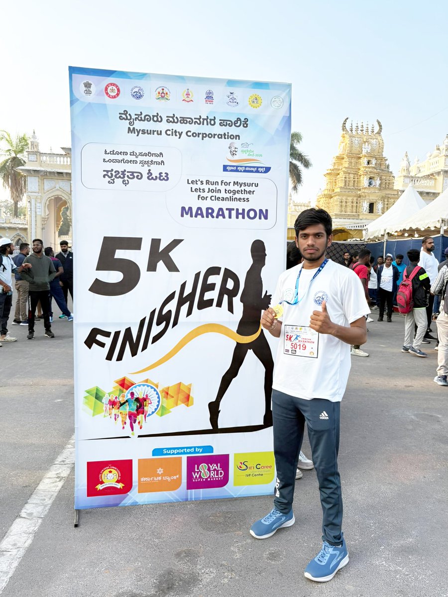 Prashanth_AP_'s tweet photo. Finished 4th place in the Marathon 🏃‍♂️
Missed the winning spot by just 40 seconds- but the hunger is stronger than ever.
Onward &amp; upward 💪🔥
#Marathon #5k #NeverGiveUp https://t.co/4WRBinwaj6