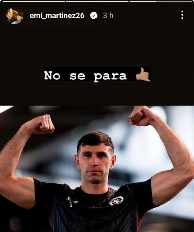 No te preocupes Dibu a todos nos pasó