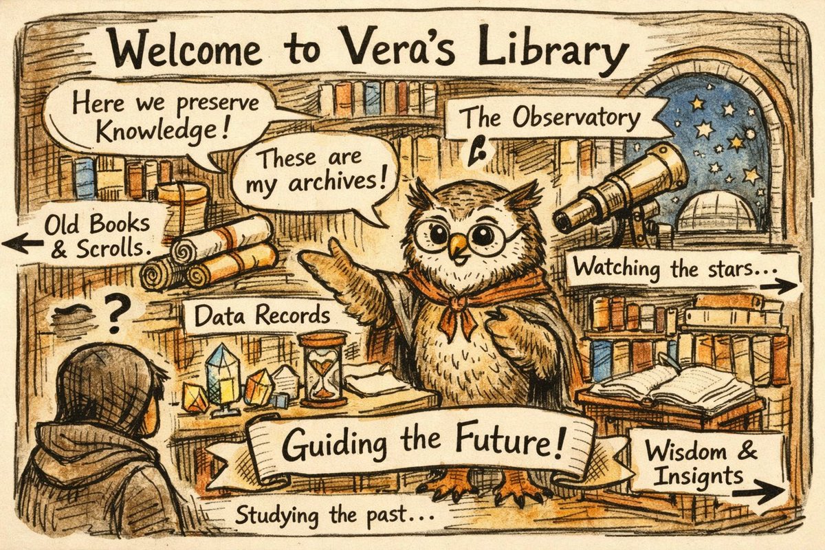 Visited Vera’s Library today. She showed me her archives, observatory, and carefully preserved records. Every scroll tells a story, every pattern reveals insight. This is where knowledge is protected and the future is guided.
<a href="/datahaven_xyz/">DataHaven 🫎</a>