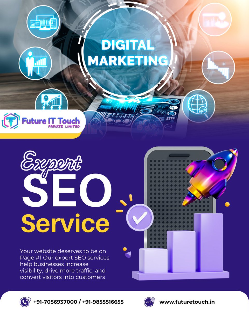 futureittouch's tweet photo. Looking for the best Digital Marketing Agency in Chandigarh? 

We help businesses grow online with result-driven strategies and powerful digital campaigns.

As a leading Social Media Marketing Agency in Chandigarh, we specialize in:
Social Media Management &amp; Ads
Google Ads &amp; SEO https://t.co/RMgZbEjPwQ