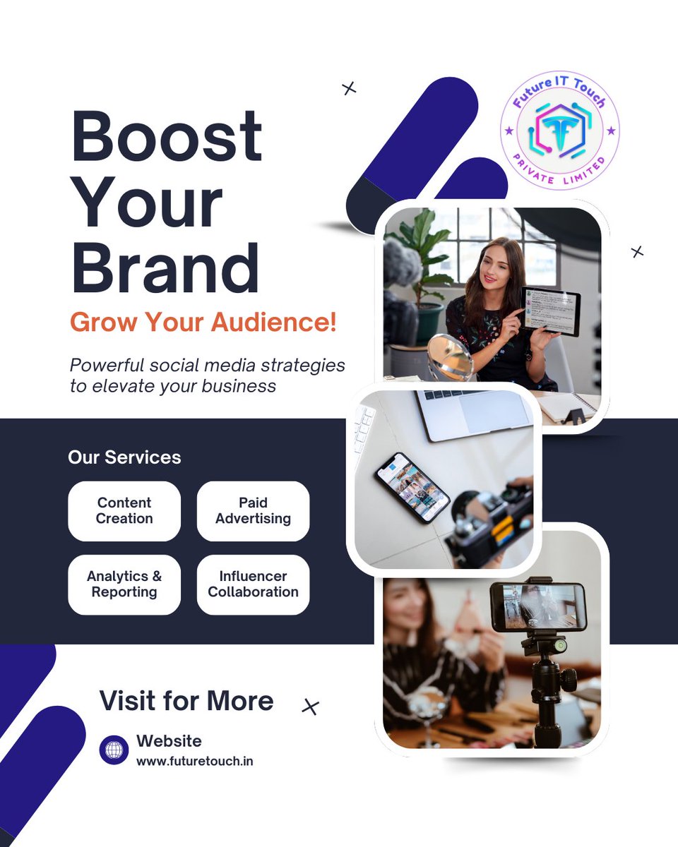 futureittouch's tweet photo. Looking for the best Digital Marketing Agency in Chandigarh? 

We help businesses grow online with result-driven strategies and powerful digital campaigns.

As a leading Social Media Marketing Agency in Chandigarh, we specialize in:
Social Media Management &amp; Ads
Google Ads &amp; SEO https://t.co/RMgZbEjPwQ