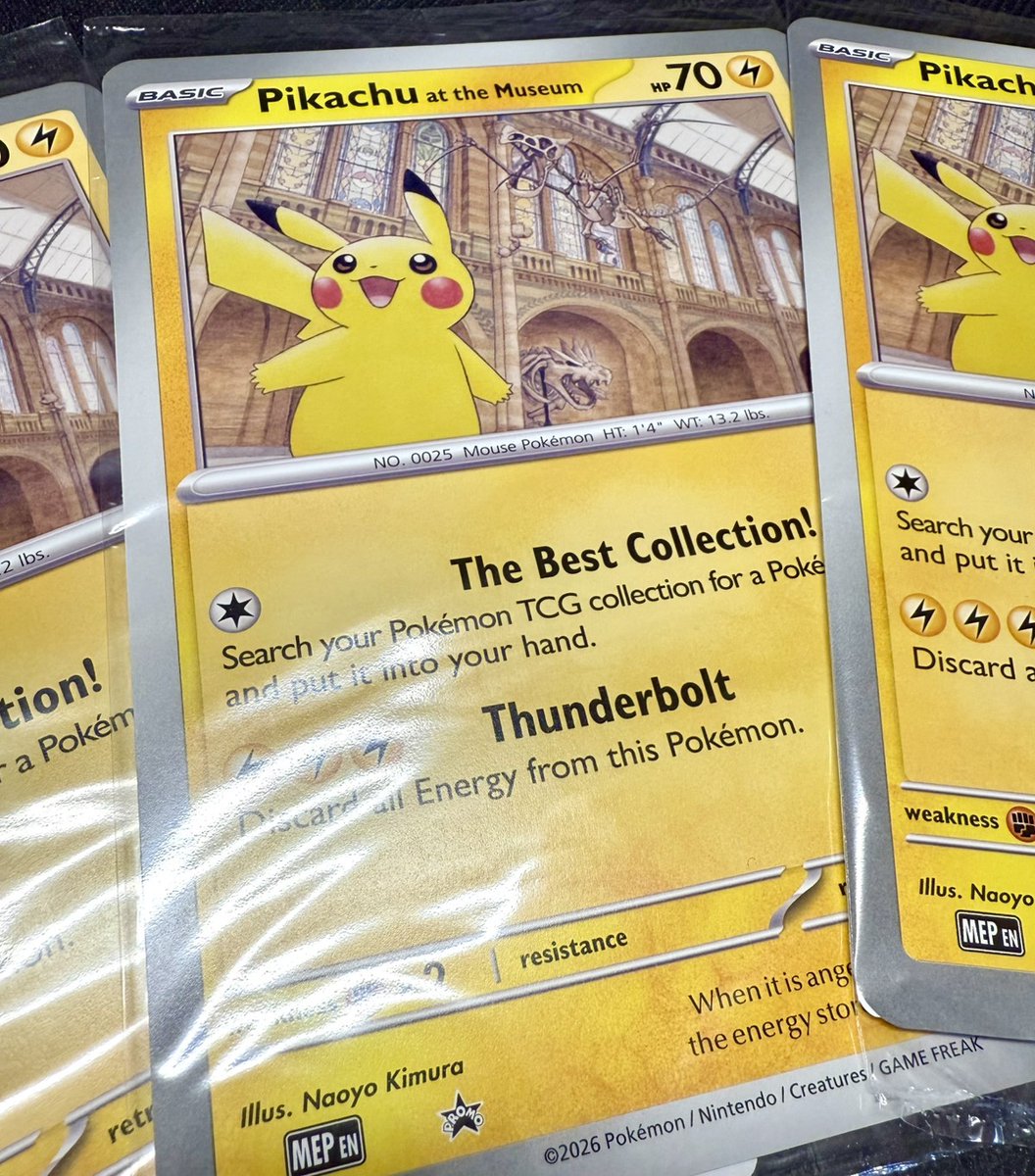 🟡【超希少プロモ入荷】🟡 ロンドン自然史博物館限定 ✨Pikachu at the