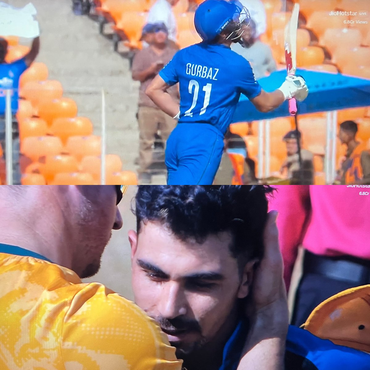 Only1KingHarry's tweet photo. What a match... What a super over...
Today's match's real hero was @RGurbaz_21
.
 #SAvsAFG https://t.co/zMXWaAQ56h