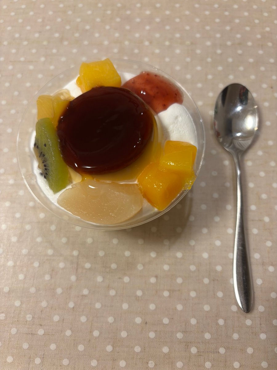 今夜のデザート😊❣️

#プリンアラモード🍮
#プリン🍮
#フルーツ
#デザート
#ドンレミー