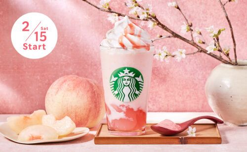 スタバ『SAKURA（桜）』ビバレッジ・フラペチーノ・フードメニューの