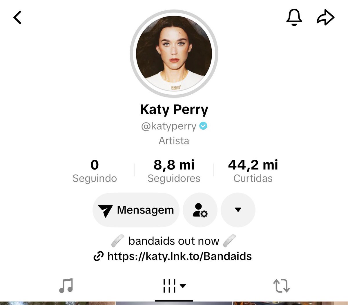 katyperrybr's tweet image. Katy Perry deu unfollow em todas as contas que seguia no Tiktok 👀🔥