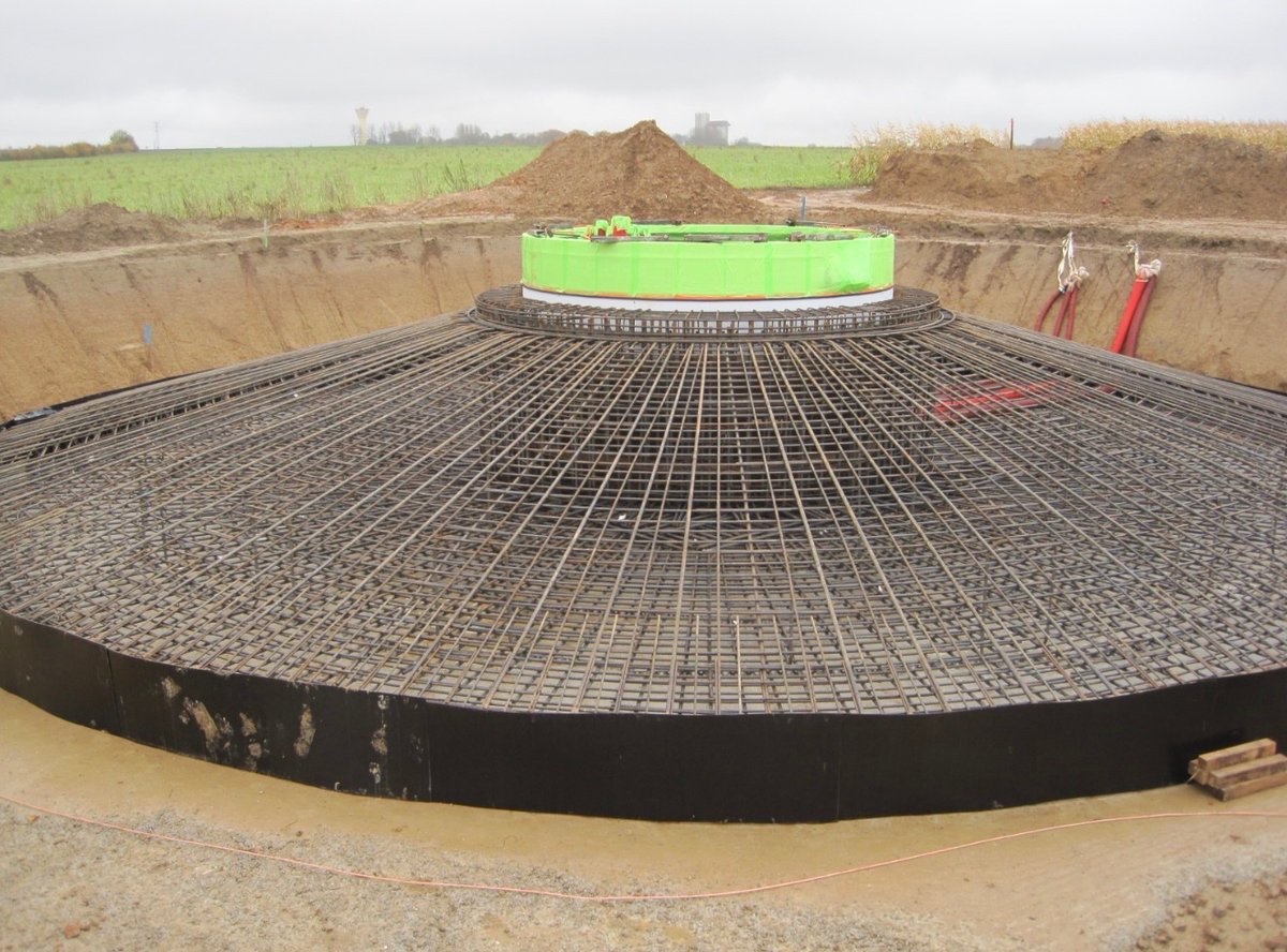 It can take over 1200 tons of concrete and 60 tons of steel rebar to form the foundation of a windmill.

That windmill might live 20–30 years but its foundation will outlast our maps, our language and probably our species’ memory of why it was poured.