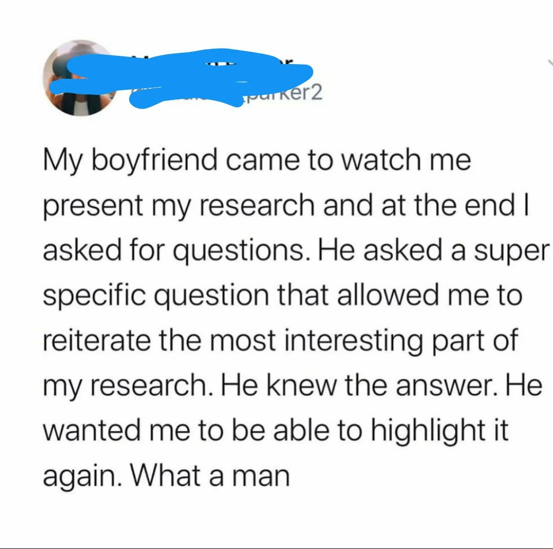 So great to have someone in your corner
