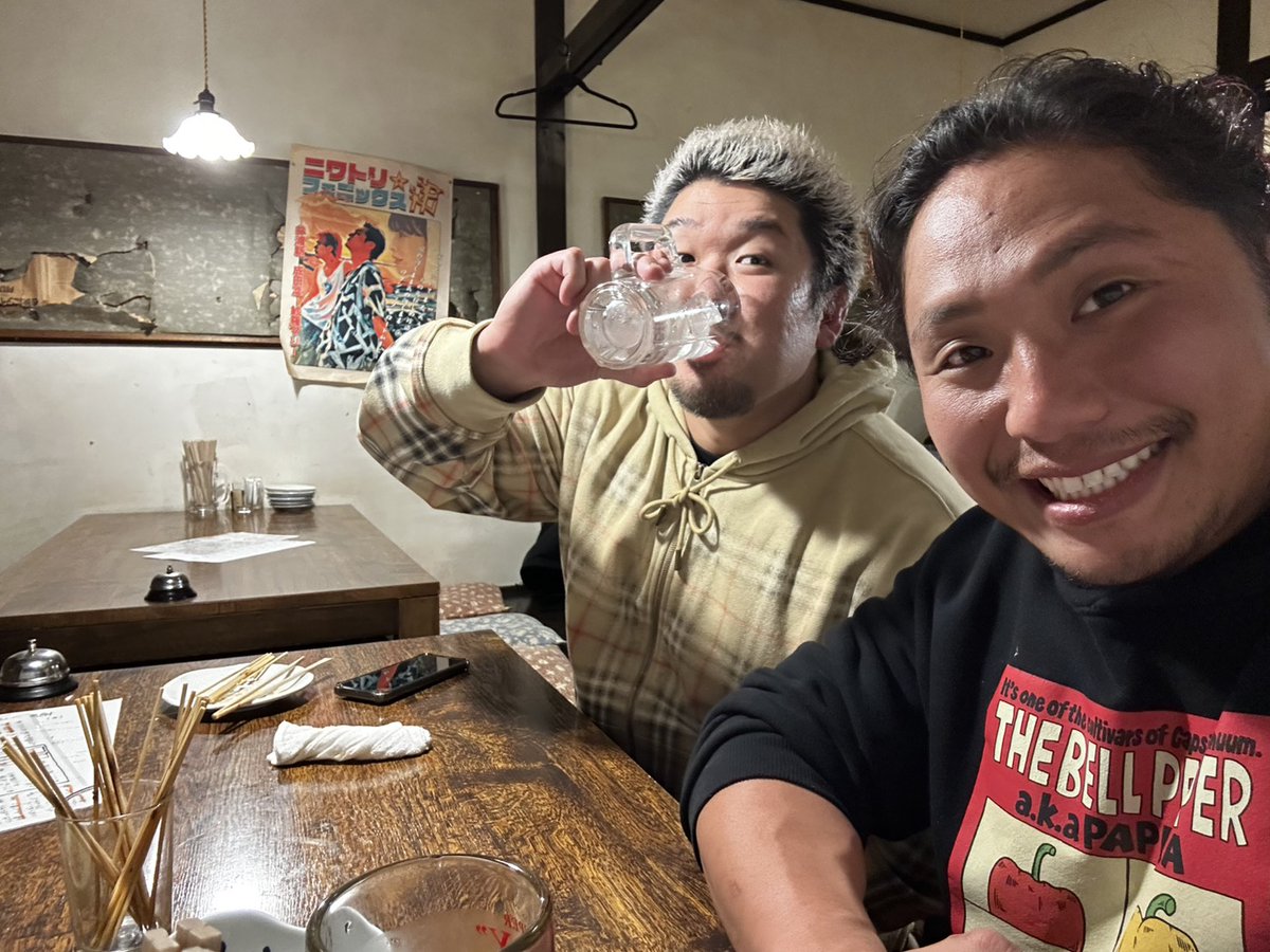 YutoxIce's tweet image. 今までで、プライベートで一番話して一緒に過ごした日本人プロレスラーは高橋ヒロムやった。
気づいたら勝手に、プロレス業界の兄貴分みたいに思っとった

自分勝手で自己満な義理と恩は忘れない。ヒロムのおかげで新しい野望も生まれた。
お互いのこれからを妄想するとプロレスハイになるな

#njpw