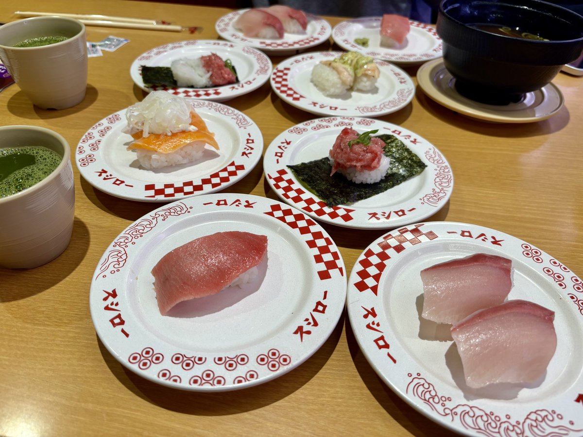 久しぶりにスシローに来てる🍣