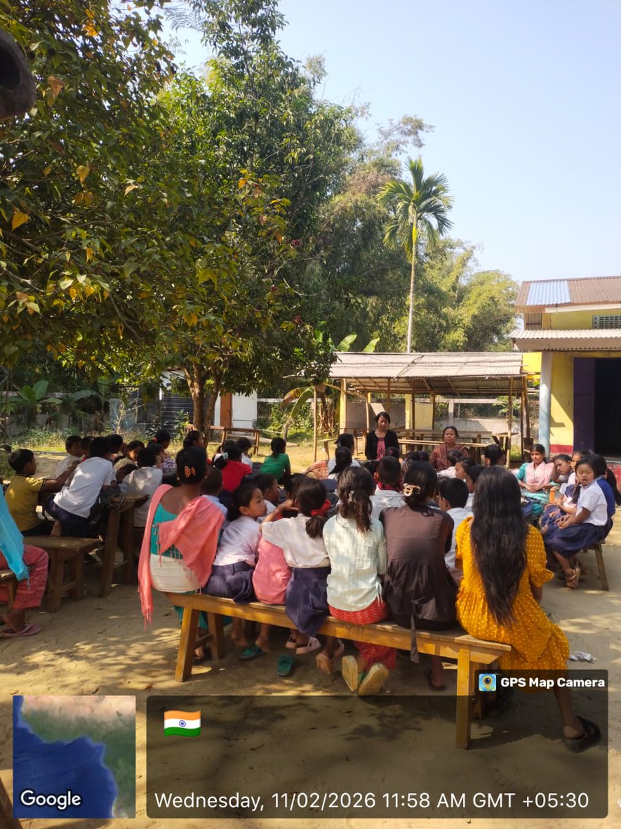 CDCJonai's tweet photo. Under #SampoornataAbhiyan2.0 &amp; marking #InternationalDayofWomenandGirlsinScience awareness sessions focusing on adolescent girls’ nutrition, hygiene, toilets &amp; safe drinking water were conducted today in schools and AWCs of MSTD Aspirational Block of Jonai.
@NITIAayog @dhemaji_dc https://t.co/4QaSDtf3H1