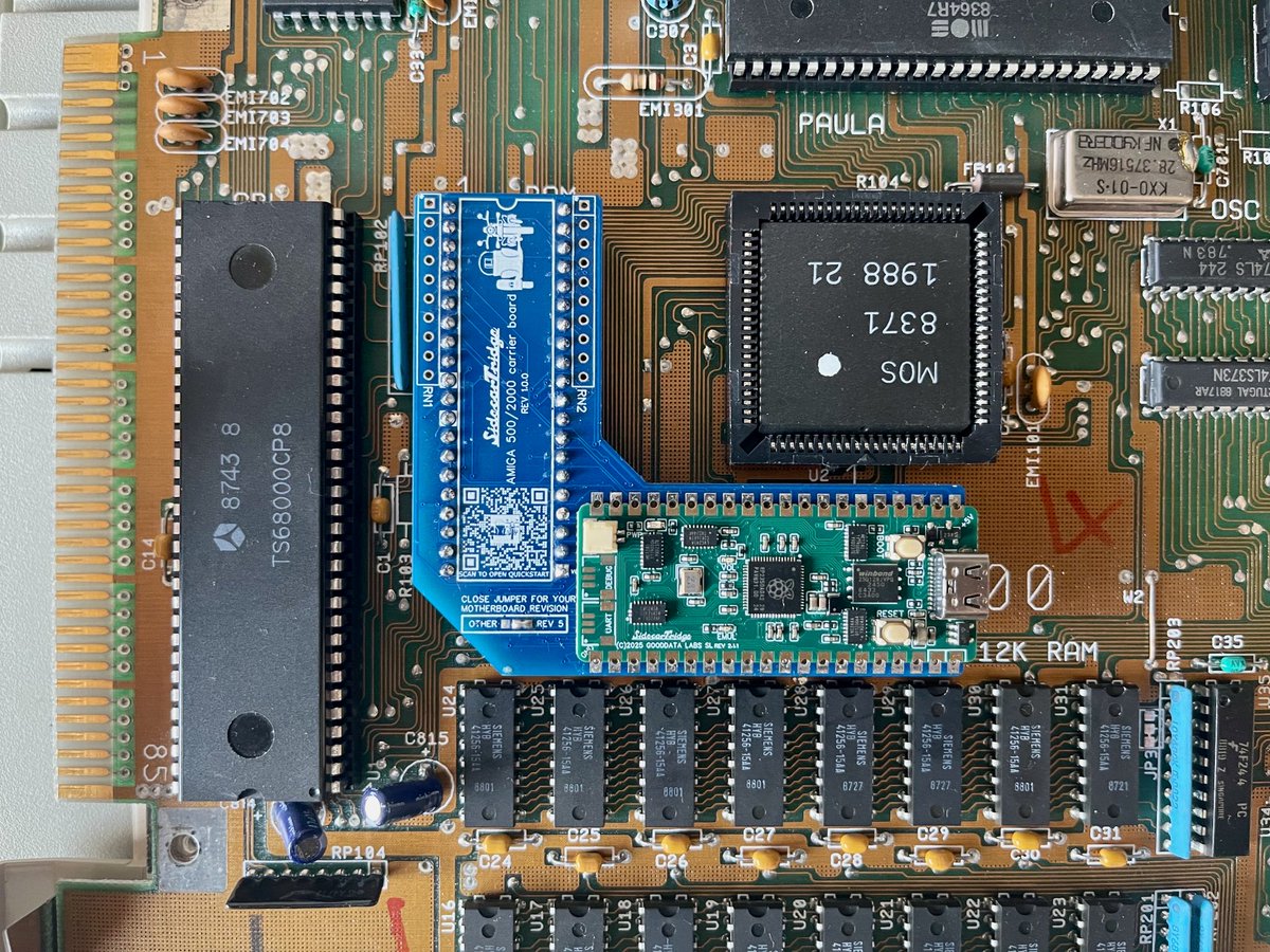 sidecartridge's tweet image. Kickstart Emulator - firmware v3.1.0 (maintenance release)

SidecarTridge Kickstart Emulator firmware v3.1.0 is out for Amiga 500 and 2000. This is an important maintenance release that address some important issues:

• Faster writes (block protocol)
• Better handling of USB
