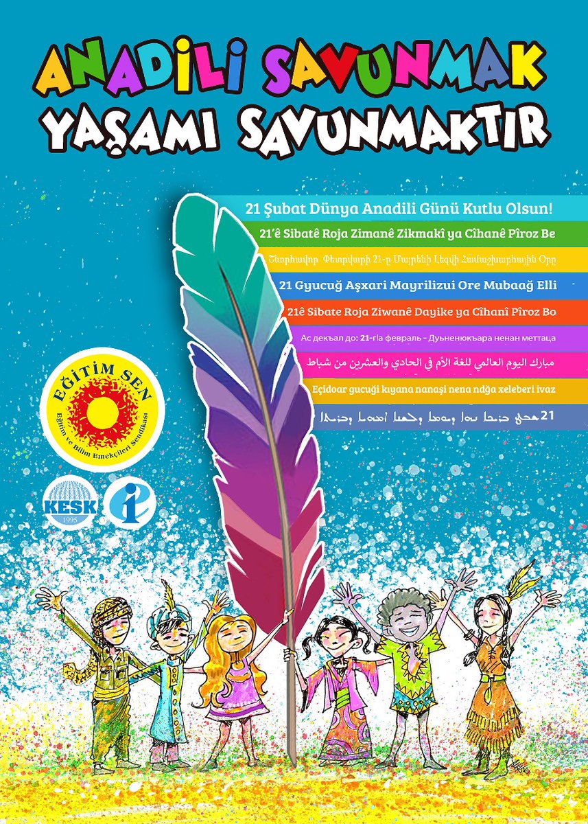 🔵Anadili Savunmak Yaşamı Savunmaktır 
Afiş için 👇
egitimsen.org.tr/anadili-savunm…