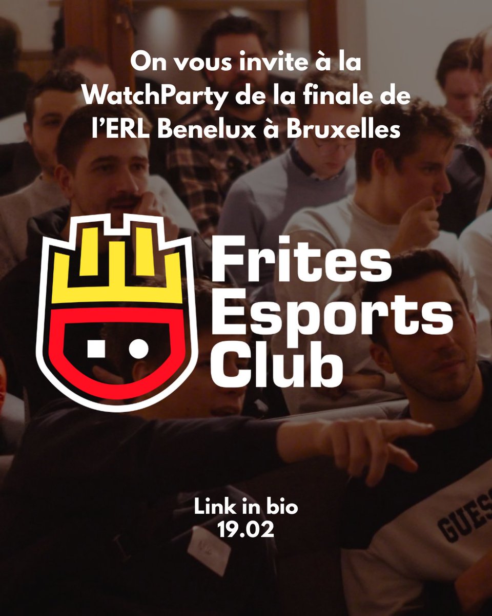 ANNONCE ! 🍟

On organise une Watchparty à Bruxelles le 19 février en partenariat avec <a href="/RedBullBe/">Red Bull Belgium</a> 

L'évènement est 100% gratuit, voici le lien d'inscription 👉 tinyurl.com/586654z4

⚠️ Inscription vérifiée à l'entrée

Si on gagne, on va aux EMEA MASTERS ! 🇪🇺 👀