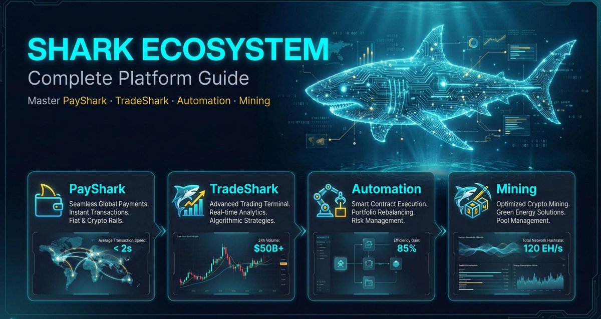 tradesharknet's tweet photo. The future of digital finance is here 🦈

Shark Ecosystem integrates:
💳 Payments
📊 Trading
🤖 Automation
⛏ Mining
Speed. Scale. Smart technology.
Ready to dive in?
#Web3 #CryptoPlatform #Innovation https://t.co/wHiC5m1Te8
