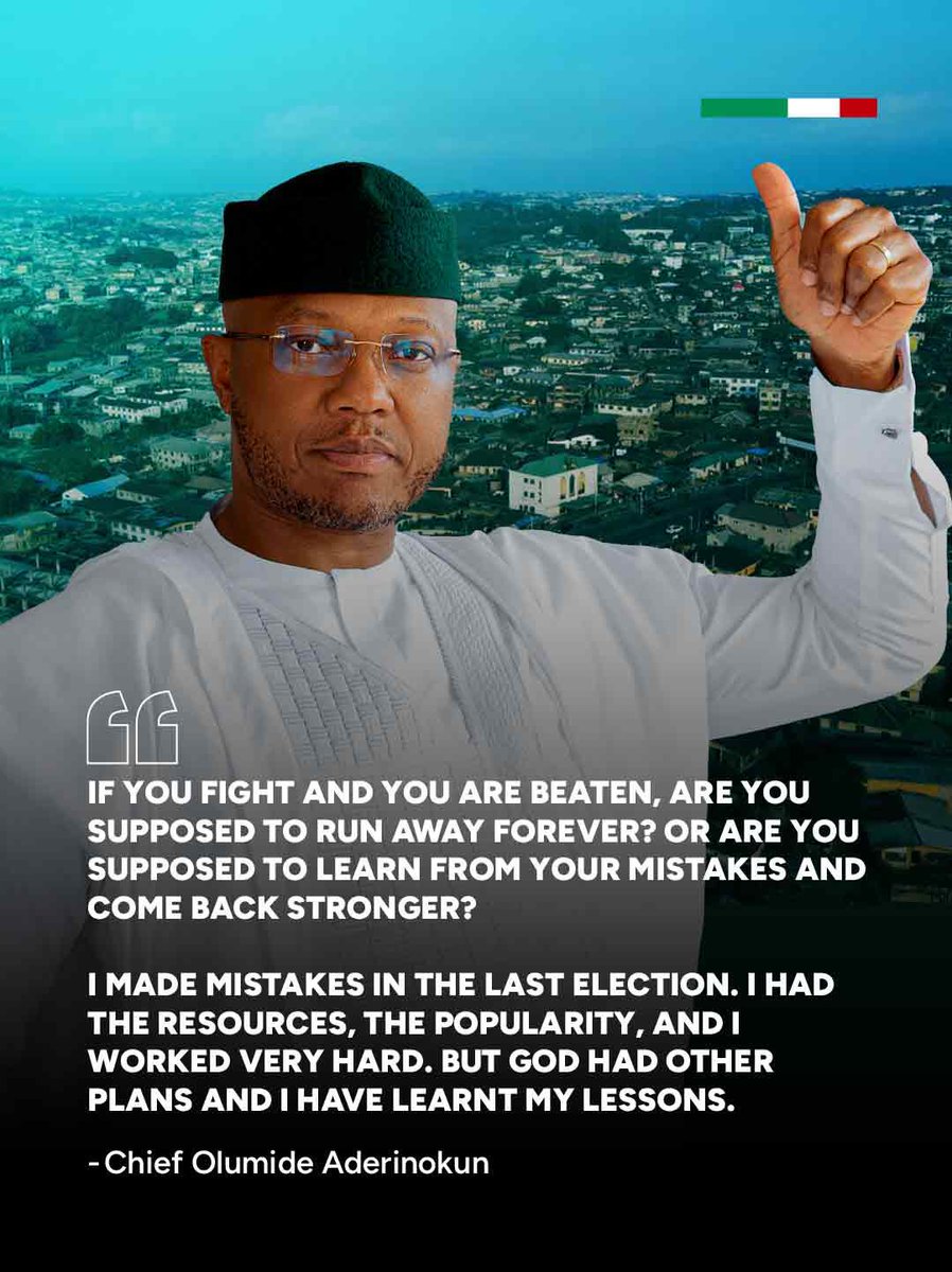 Aderinokunmedia's tweet photo. It’s not over! Ogun Central will rise again
#OlumideAderinokun #Aderinokun #OgunCentral #OgunState #Abeokuta https://t.co/XVzTqBEOTX