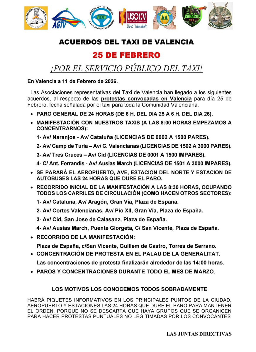 #BuenosDías y #FelizMiércoles <a href="/generalitat/">Generalitat</a> <a href="/GVAMediAmbient/">M.Ambient Infraestructures Territori i Recuperació</a> <a href="/policialocalvlc/">PoliciaLocalValència</a> las #VtcNoEsTaxi están trabajando #jodidamenteilegal y no están haciendo nada, solo palabras, hechos muy poquitos