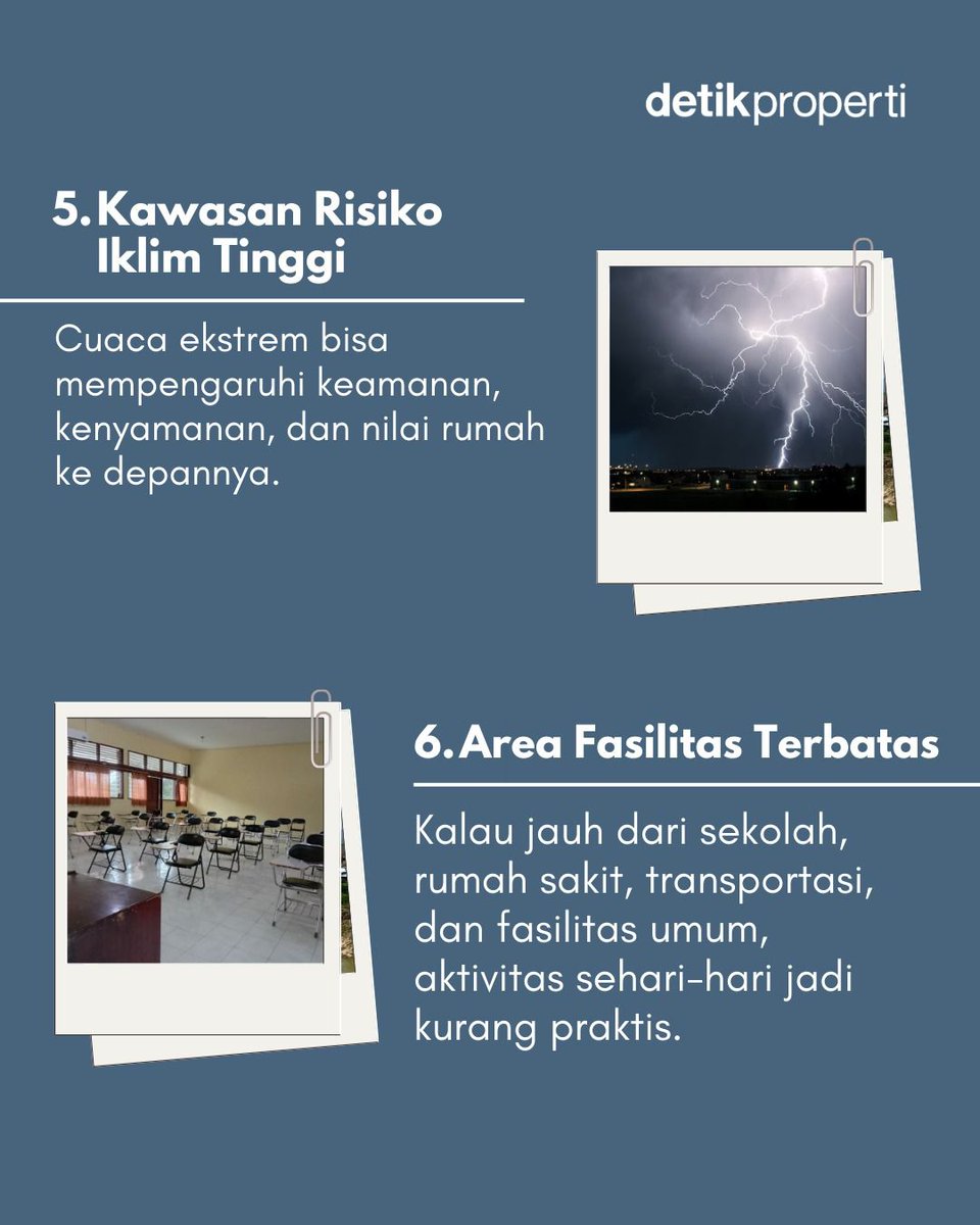 detik_properti's tweet image. detikers! Sebelum kepincut sama rumah impian, pastiin dulu lokasinya aman ya! 🏠 Yuk cek poin-poin pentingnya di sini!

Creator: Zoya

#TipsRumah #Rumah