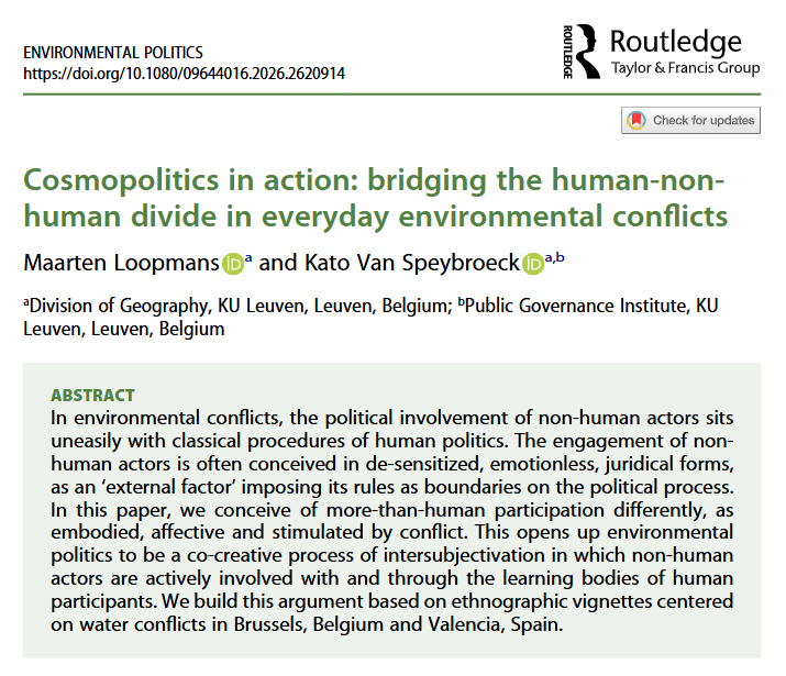 Environmental Politics tweet media